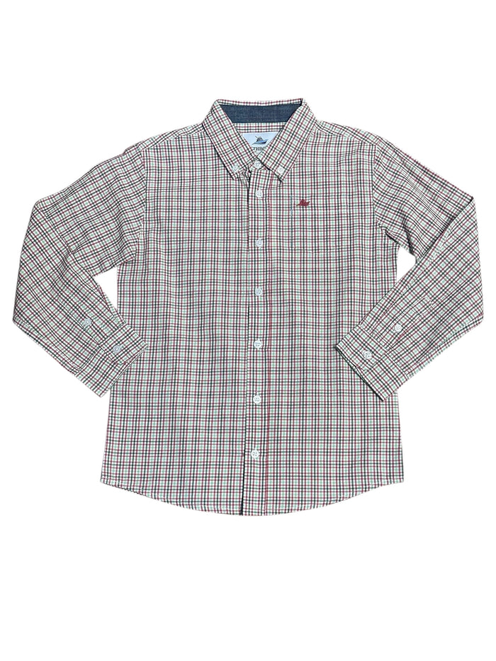 SOUTHBOUND LS DRESS SHIRT MINERAL/ELM GREEN