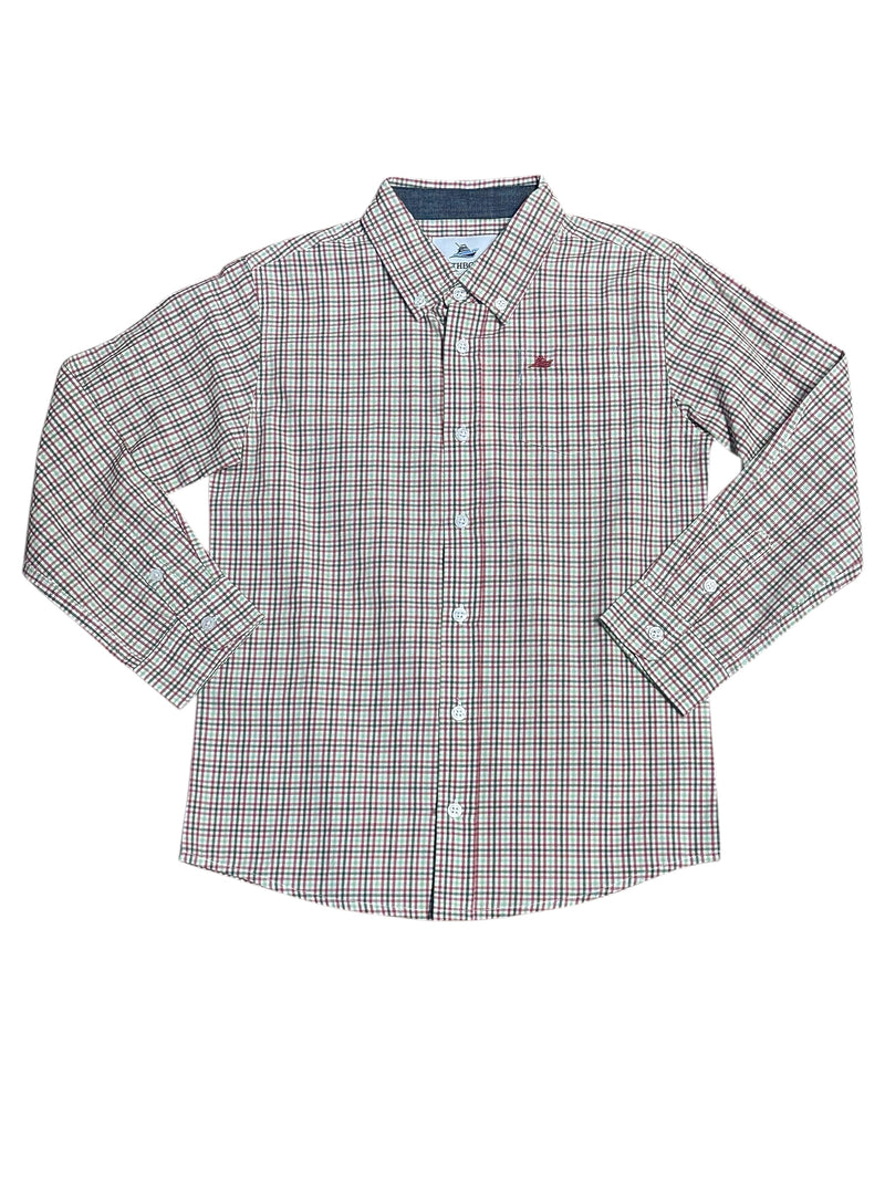 SOUTHBOUND LS DRESS SHIRT MINERAL/ELM GREEN