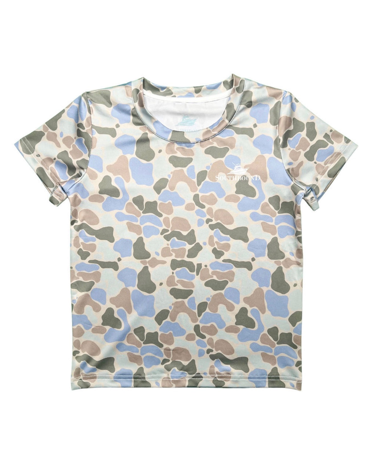 PERFORMANCE TEE GREEN BLUE KHAKI CAMO