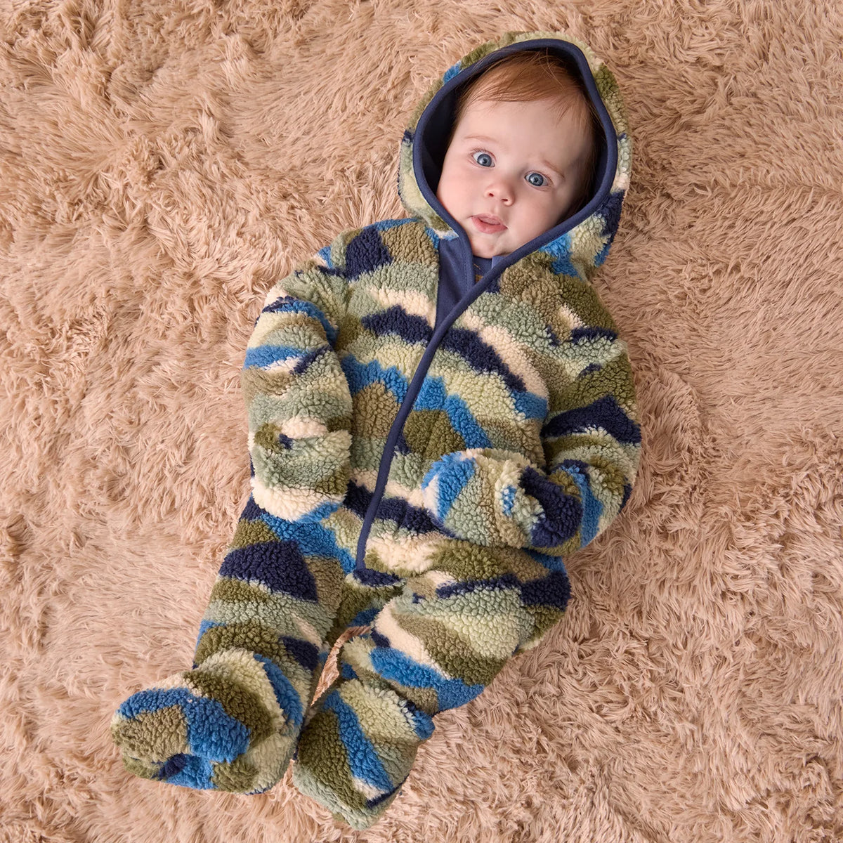 Camo Peak Sherpa Boys Pram