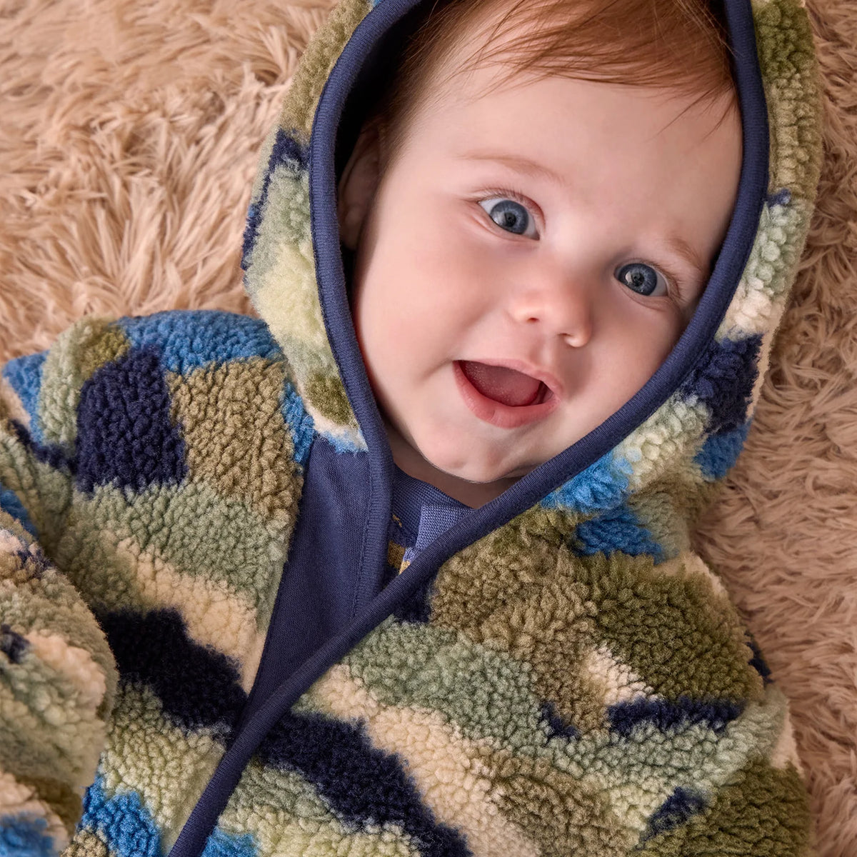 Camo Peak Sherpa Boys Pram