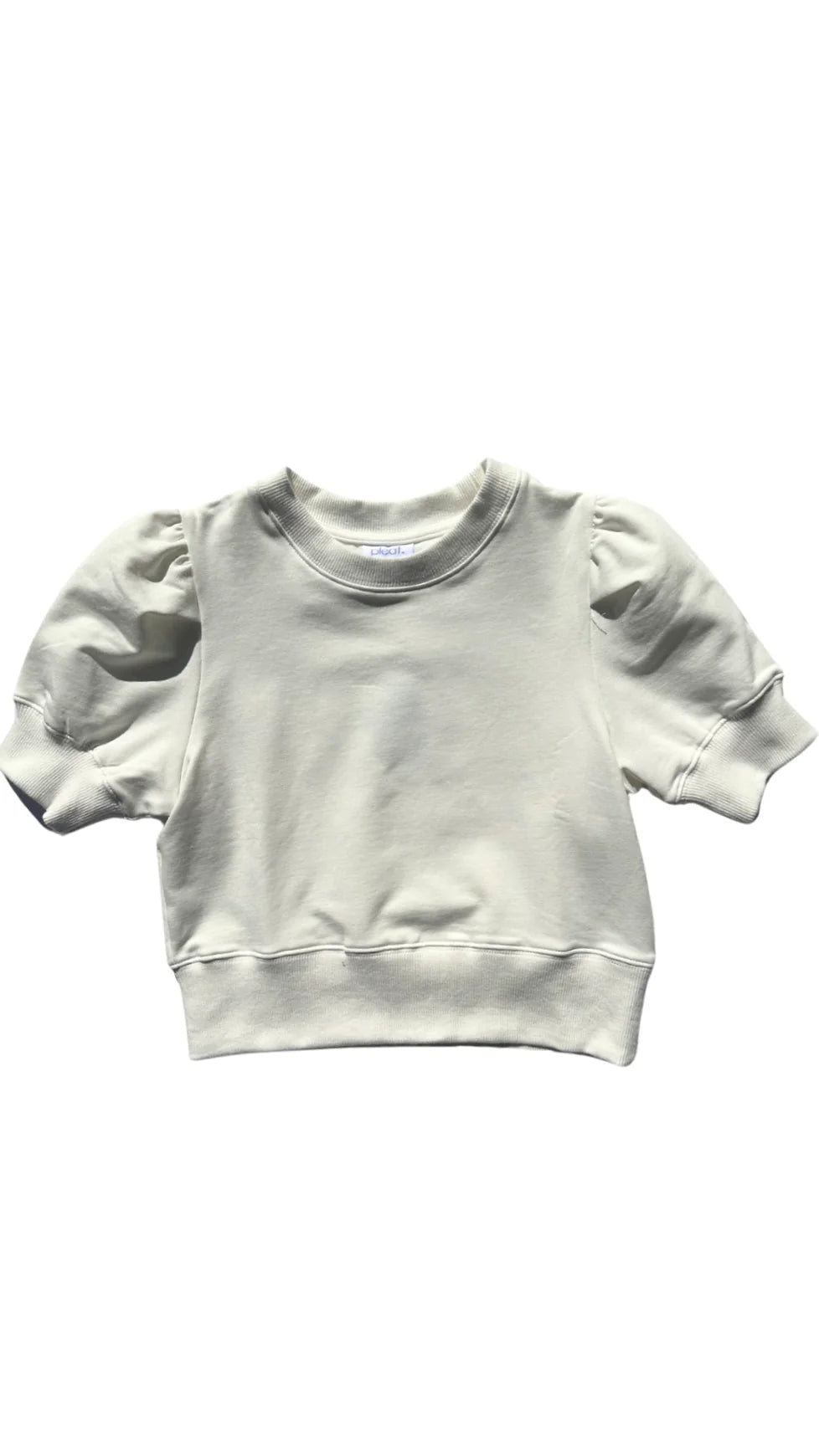 PLEAT RILEY SWEATSHIRT WHITE