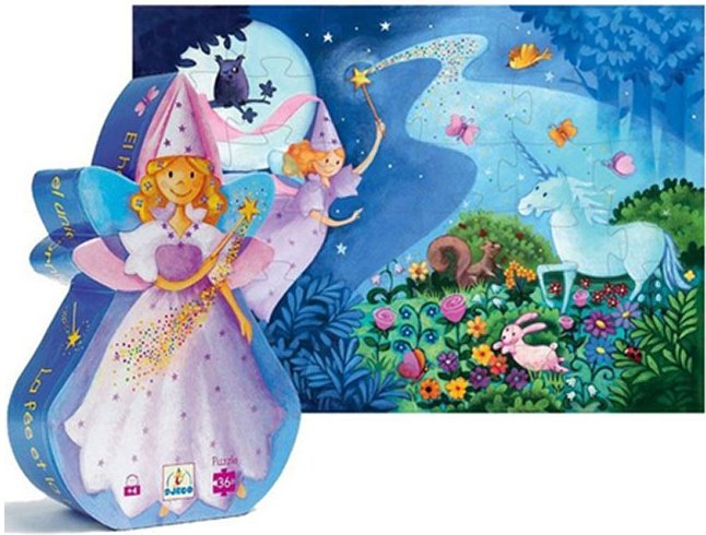 Silhouette Fairy & Unicorn Puzzle