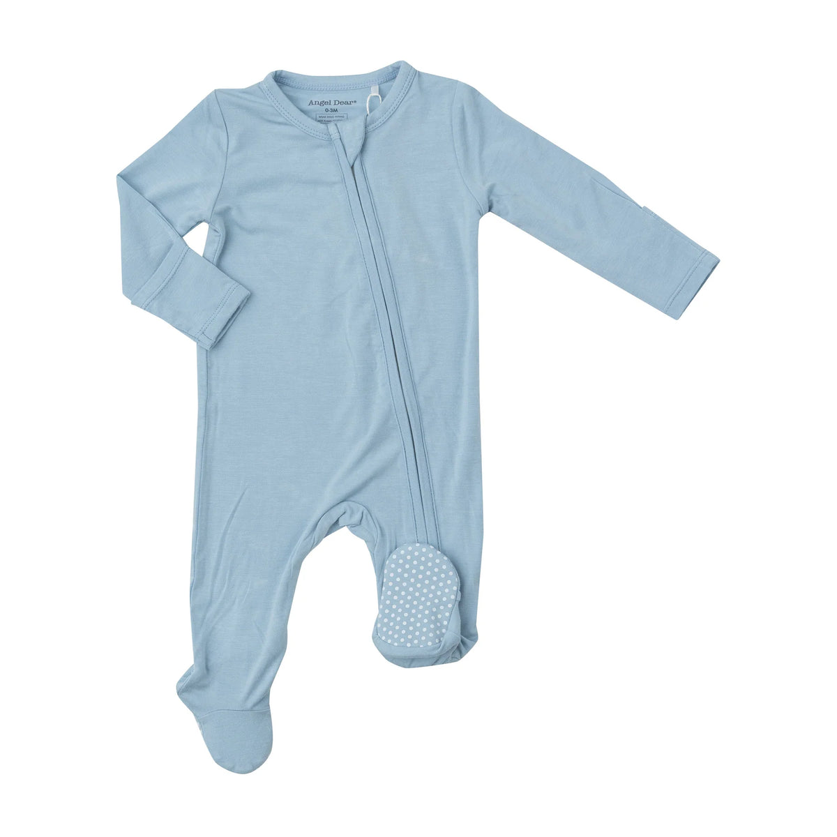 ANGEL DEAR 2 WAY RUFFLE ZIPPER FOOTIE DREAM BLUE