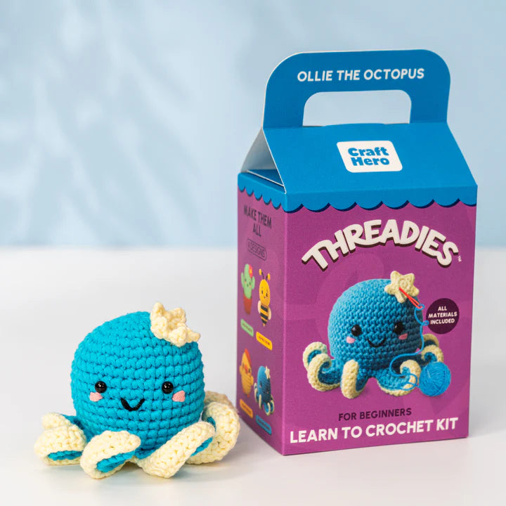 Threadies Crochet Kit Ollie The Octopus