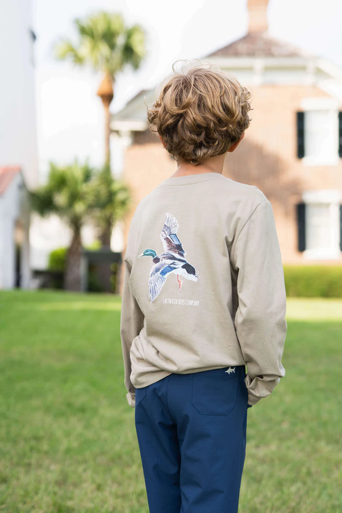SALTWATER BOYS LS MALLARD GRAPHIC TEE