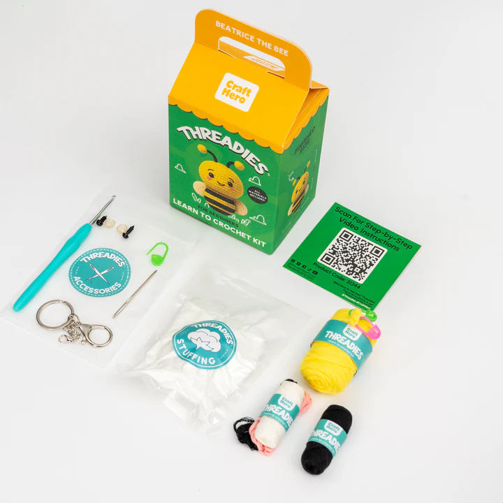 Threadies Crochet Kit Beatrice The Bee
