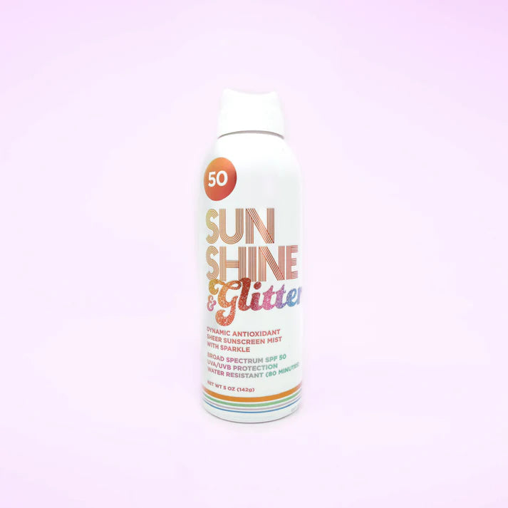 SUNSHINE & GLITTER SHIMMER SPORT SPRAY SUNCREEN