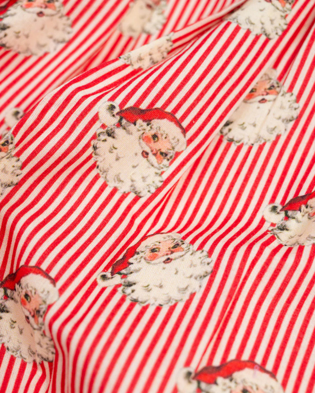 SMOCKINGBIRD RED STRIPED VINTAGE SANTA BUTTON DOWN PAJAMA SET