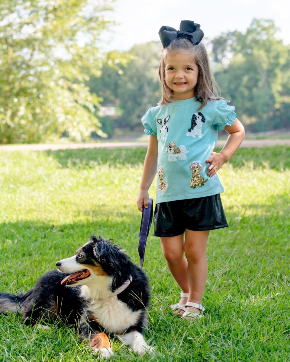 EMMA JEAN PUPPY APPLIQUE SS SHIRT