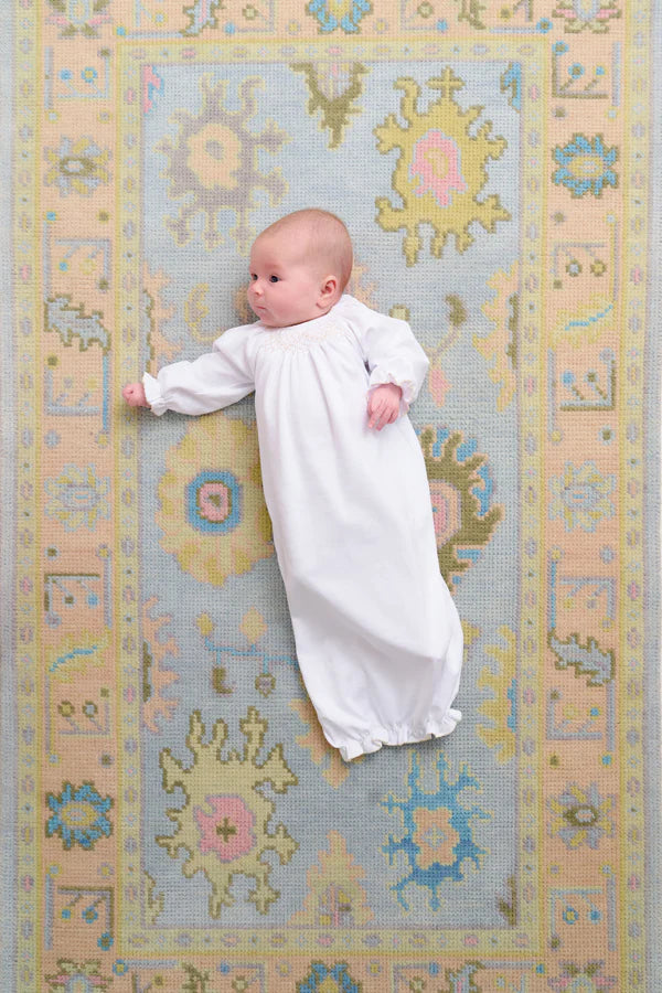 SWEETLY SMOCKED GREETING GOWN UNISEX