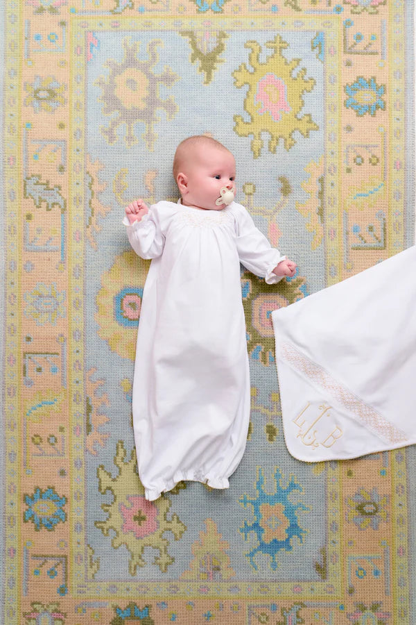 SWEETLY SMOCKED GREETING GOWN UNISEX