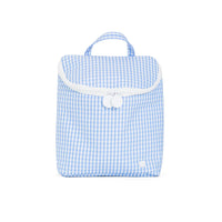TRVL TAKE AWAY INSULATED LUNCH BAG PIMLICO STRIPE CHAMBRAY
