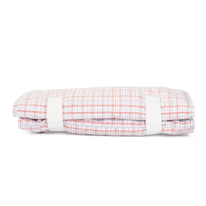 TRVL REST UP NAP MAT CLASSIC PLAID RED