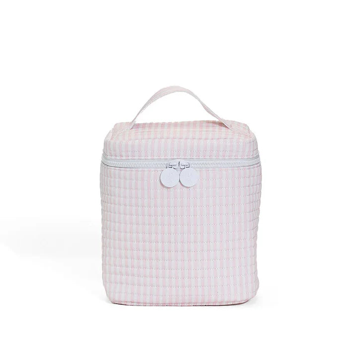 Quilted Gogo Lunch Quilted Insulated Bag Pimlico Stripe Pink