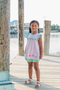 FISHY FISHY RUFFLE SHORT SET