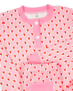 SMOCKINGBIRD VALENTINE HEARTS KNIT PAJAMA SET