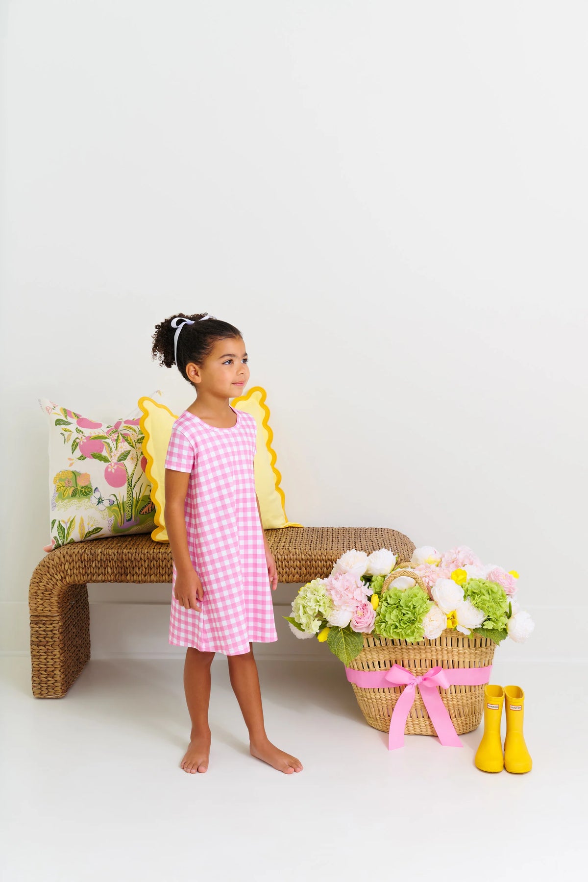 TBBC POLLY PLAY DRESS HAMPTONS HOT PINK GINGHAM