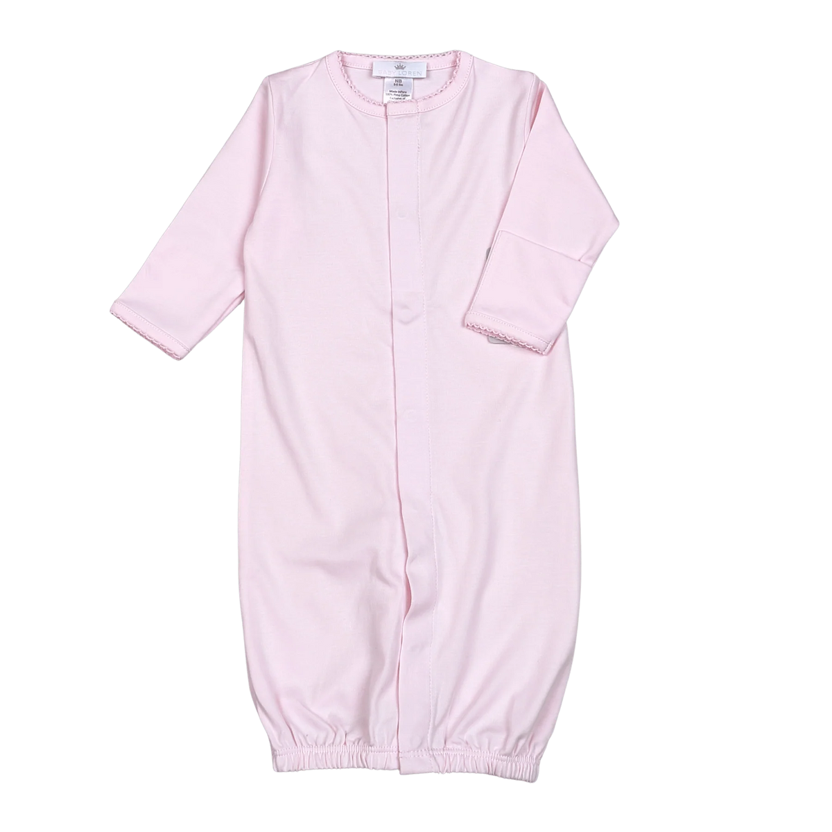 BABY LOREN PINK PIMA CONVERTER PINK TRIM