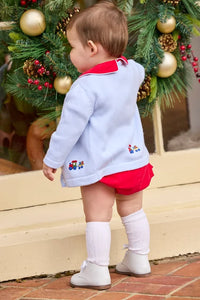 Little English Davant Bubble Red Corduroy