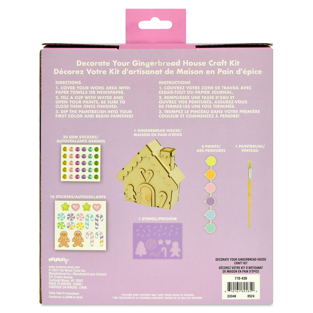 ISCREAM DECORATE YOUR GINGERBREAD HOUSE CRAFT KIT