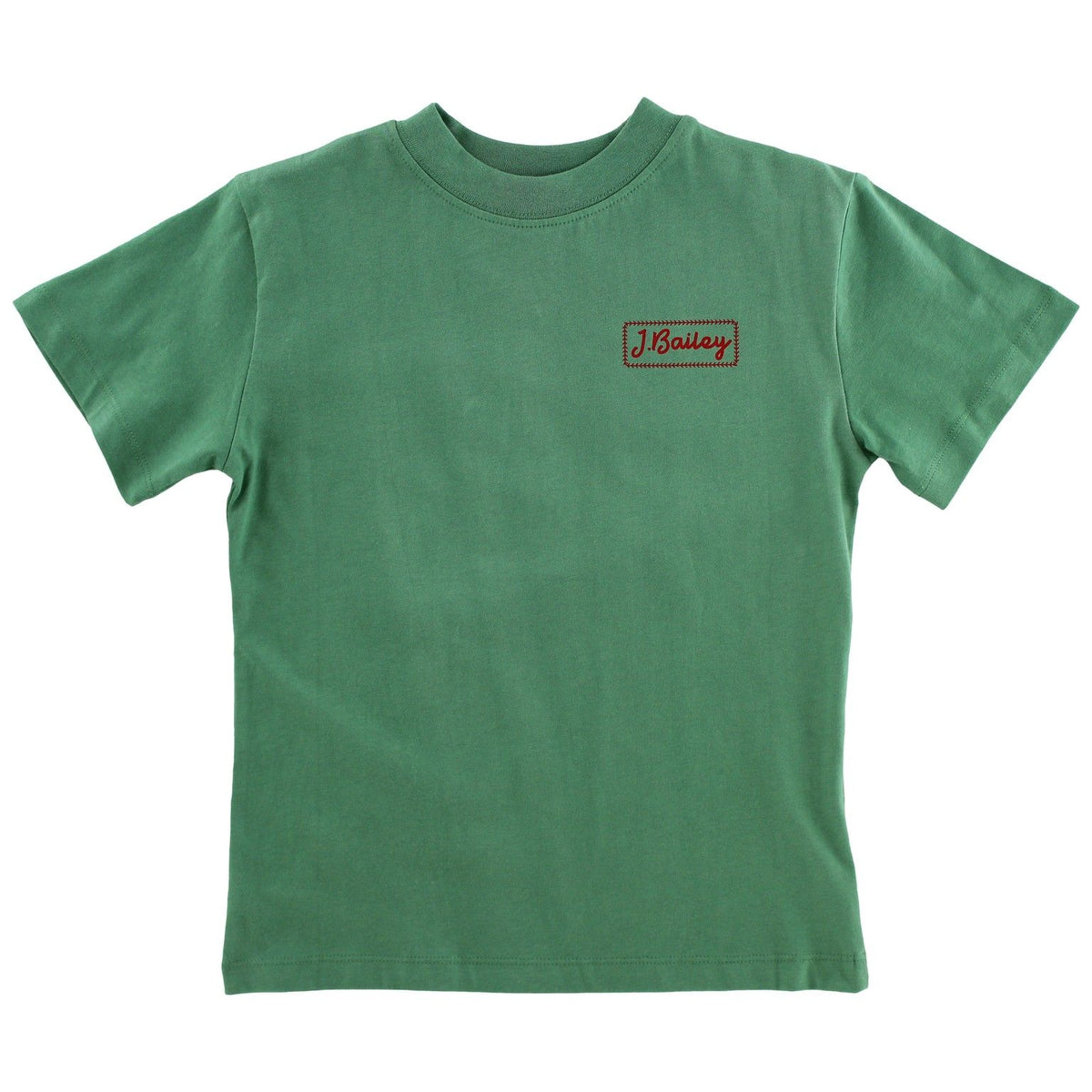 J.BAILEY LOGO TEE BASEBALL ON SAGE