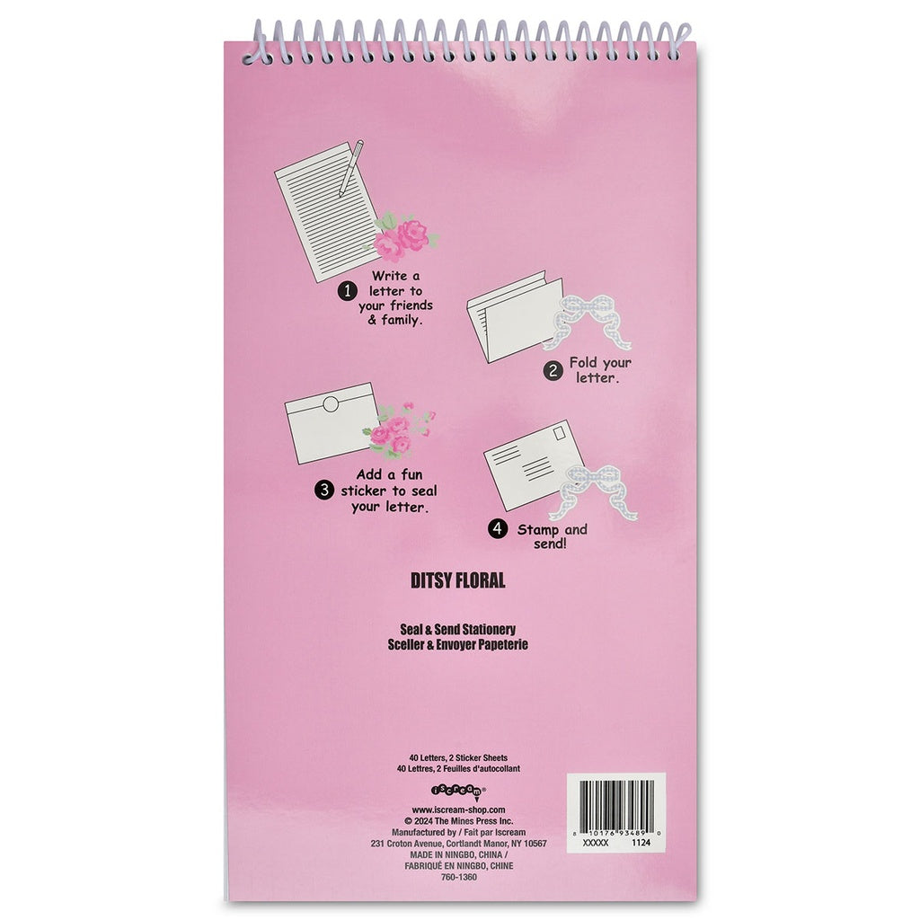 ISCREAM DITSY SEAL & SEND STATIONERY