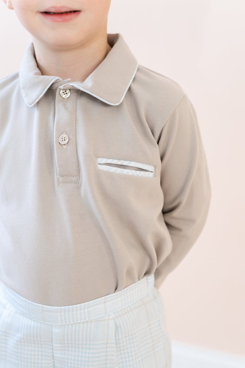 LA BOUTIQUE BY DONDOLO WILLIAM LONG SLEEVE BOY SET