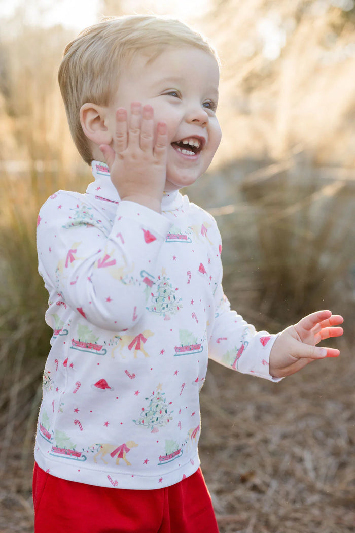 JAMES & LOTTIE TURTLENECK/ONESIE SLEIGH BELLS RING