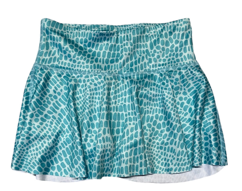 HONESTY SKIRT AQUA OVALS