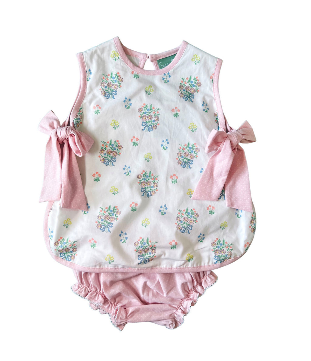 SAGE & LILLY SPRING BOUQUET BOW BLOOMER SET