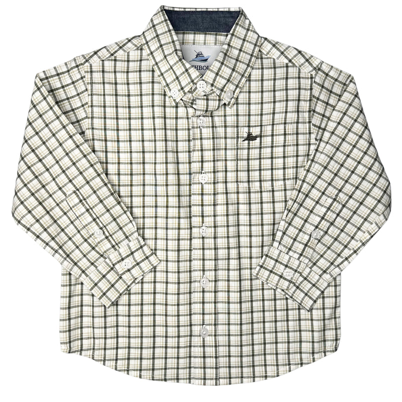 SOUTHBOUND LS DRESS SHIRT OLIVE/ELM