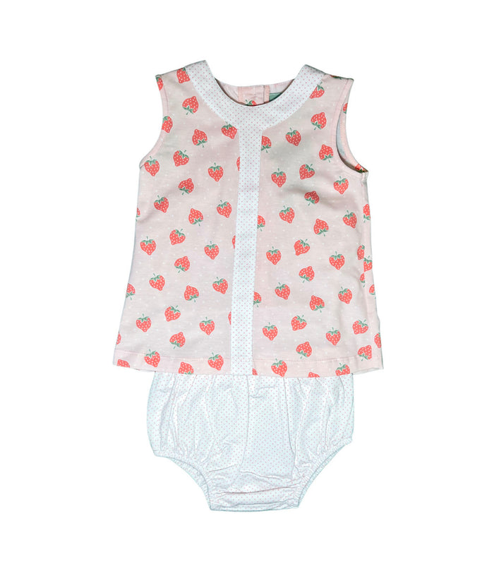 SAGE & LILLY STRAWBERRY A LINE BLOOMER SET