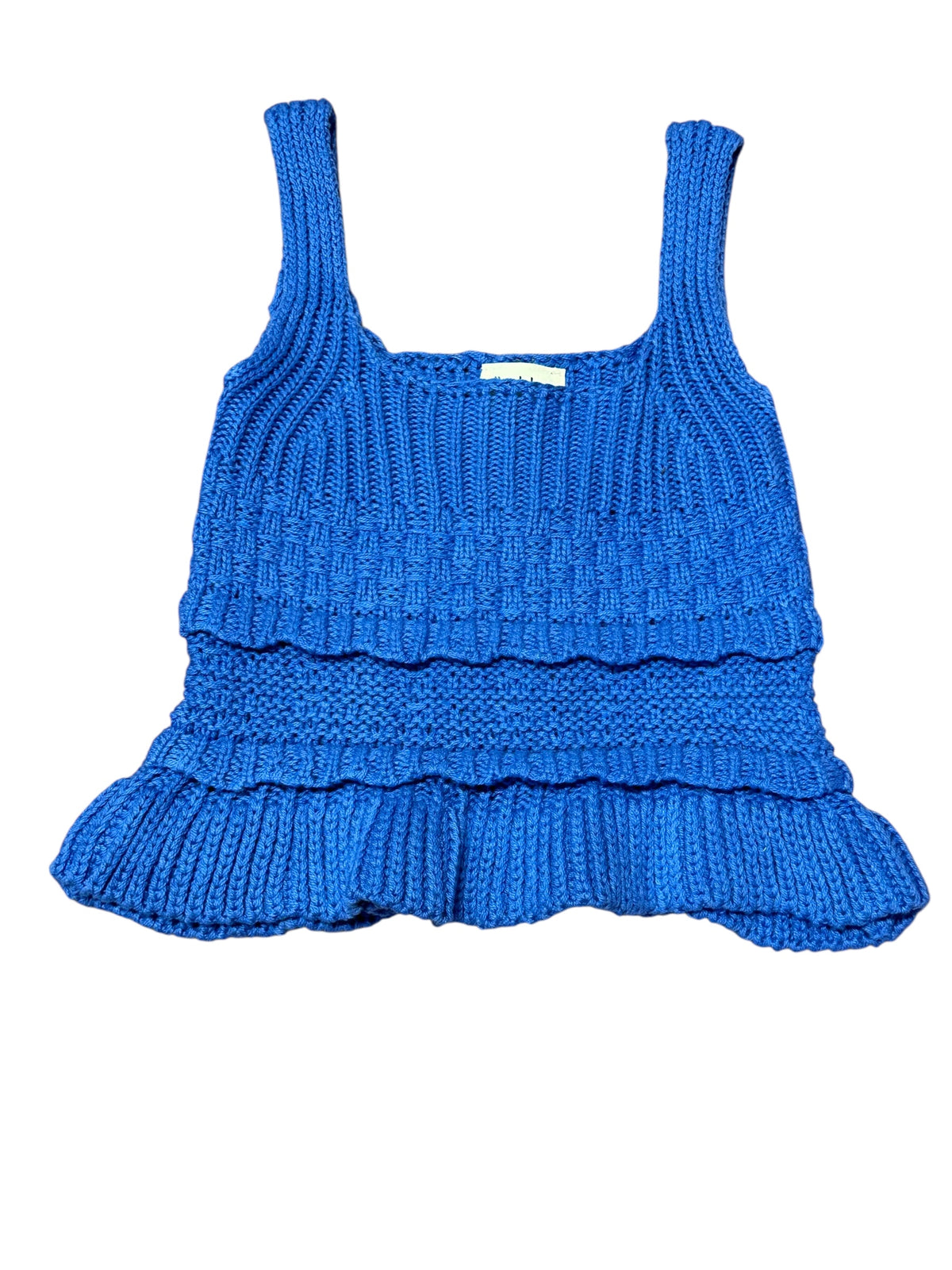 BLUE CROCHET TANK