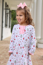 TROTTER STREET NUTCRACKER BALLET RUFFLE PAJAMA DRESS