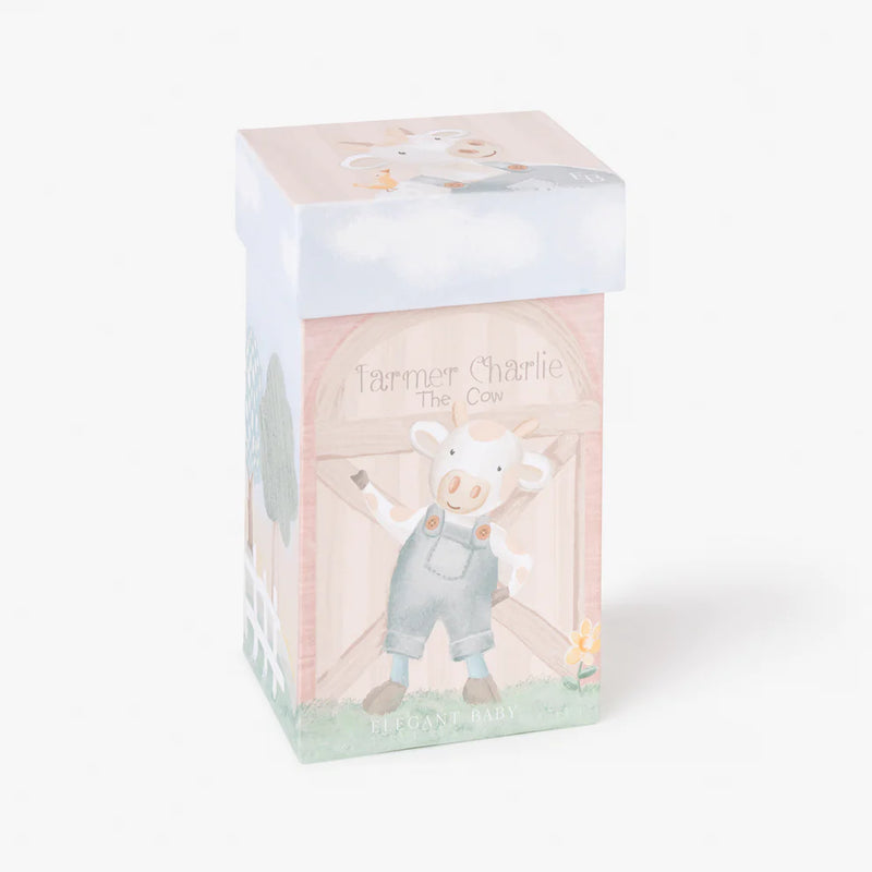 ELEGANT BABY CHARLIE THE COW SNUGGLER WITH GIFT BOX