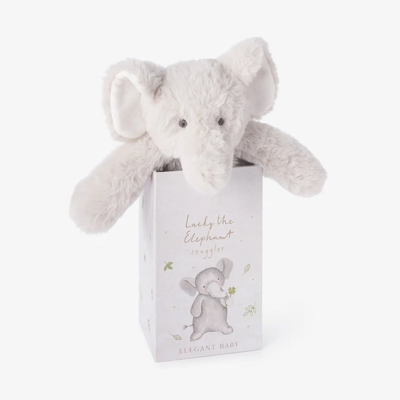 ELEGANT BABY LUCKY THE ELEPHANT SNUGGLER WITH GIFTBOX