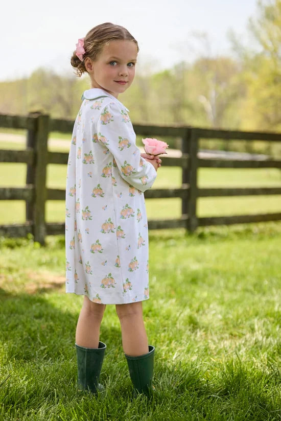 Evelyn Dress Pumpkin Petals