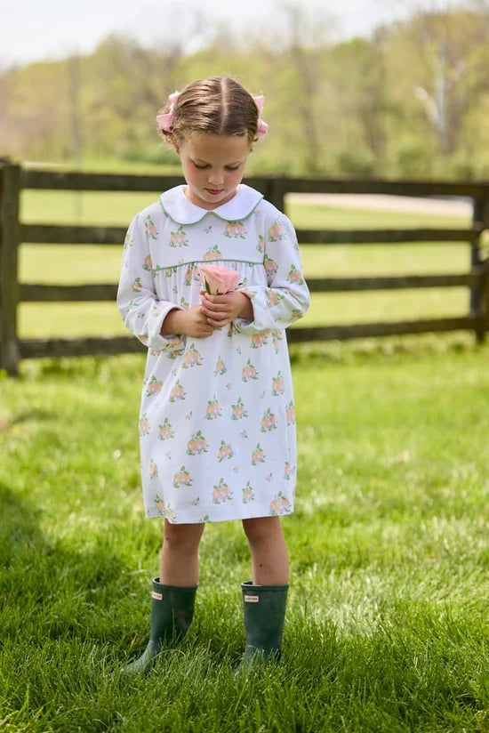 Evelyn Dress Pumpkin Petals