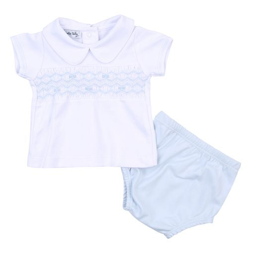 Smocked S/S Diaper Cover