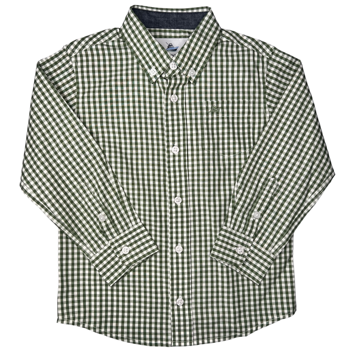 SOUTHBOUND LS DRESS SHIRT VINEYARD GREEN/WHITE