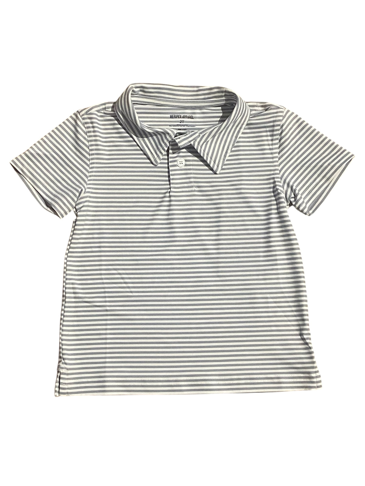 MERIPEX LIGHT GREY/WHITE POLO