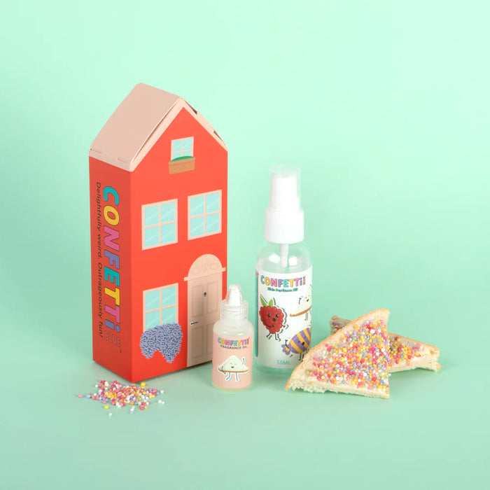 CONFETTI BLUE FAIRY BREAD  MINI PERFUME MAKING KIT