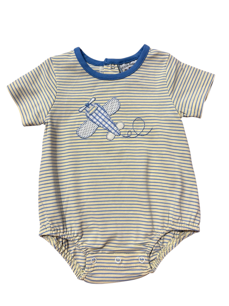 Airplane Boys Applique Bubble