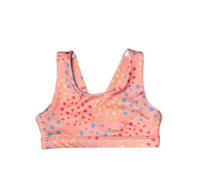 HONESTY SPORTS BRA PEACH MULTI DOTS