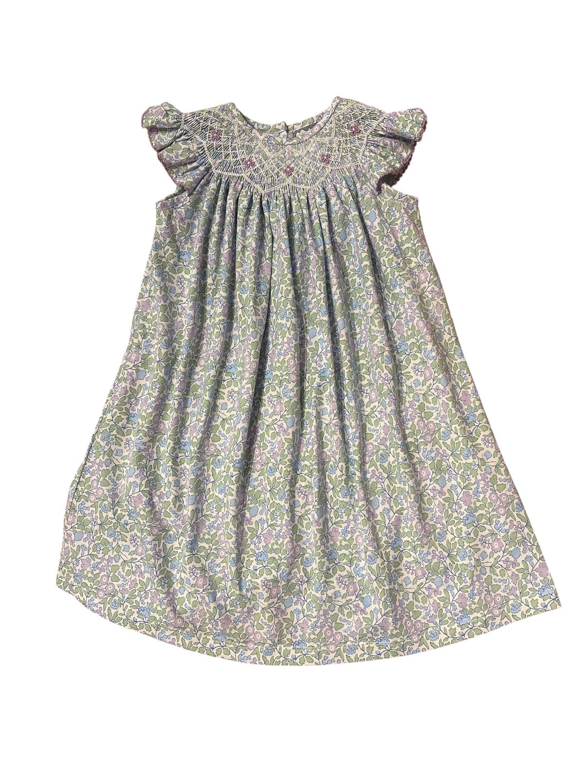 LILAC FLORAL SMOCKED GEO BISHOP