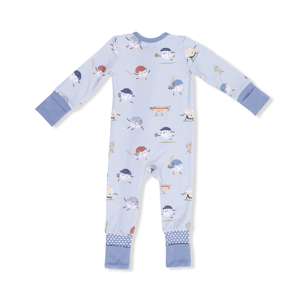 BASEBALLS PLAYING BASEBALL CONVERTIBLE ROMPER