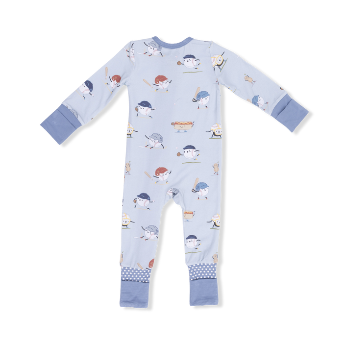BASEBALLS PLAYING BASEBALL CONVERTIBLE ROMPER