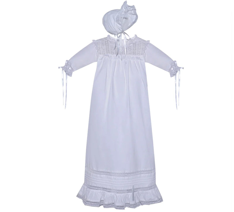 BABY SEN WHITE CHRISTENING GOWN