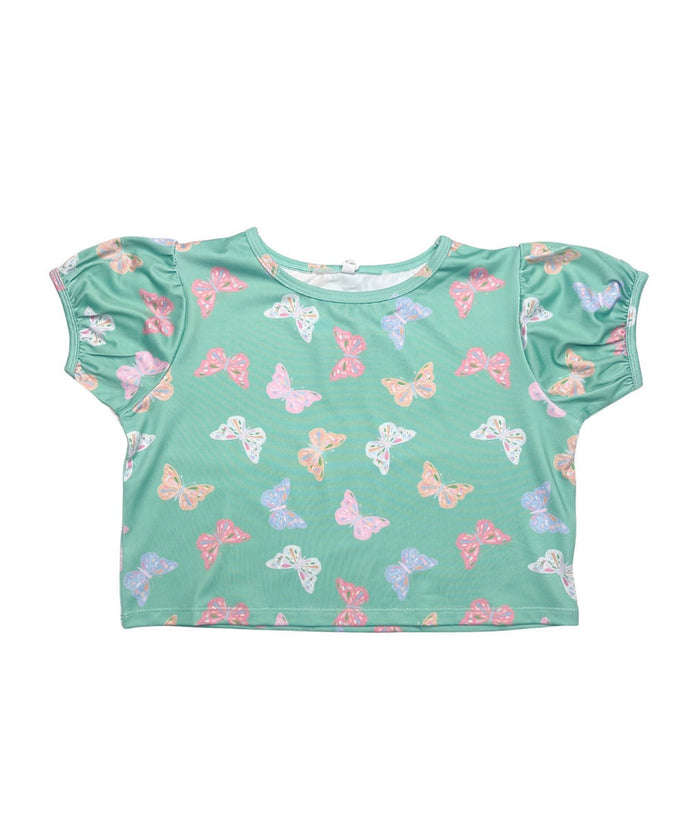 BUTTERFLY PUFF SLEEVE TOP